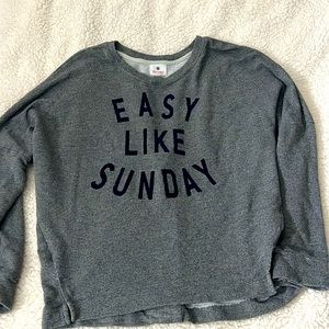 Sundry Easy Like Sunday light weight sweatshirt